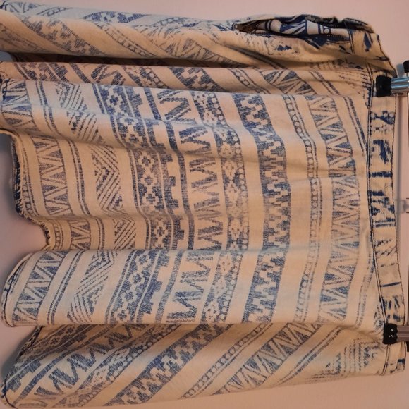 Denim Patterned Skirt - Picture 2 of 3